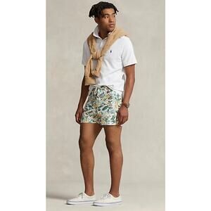 Polo Ralph Lauren Coral Reef Motif 4-Inch Unlined Swim‎ Trunk Pockets Size 42